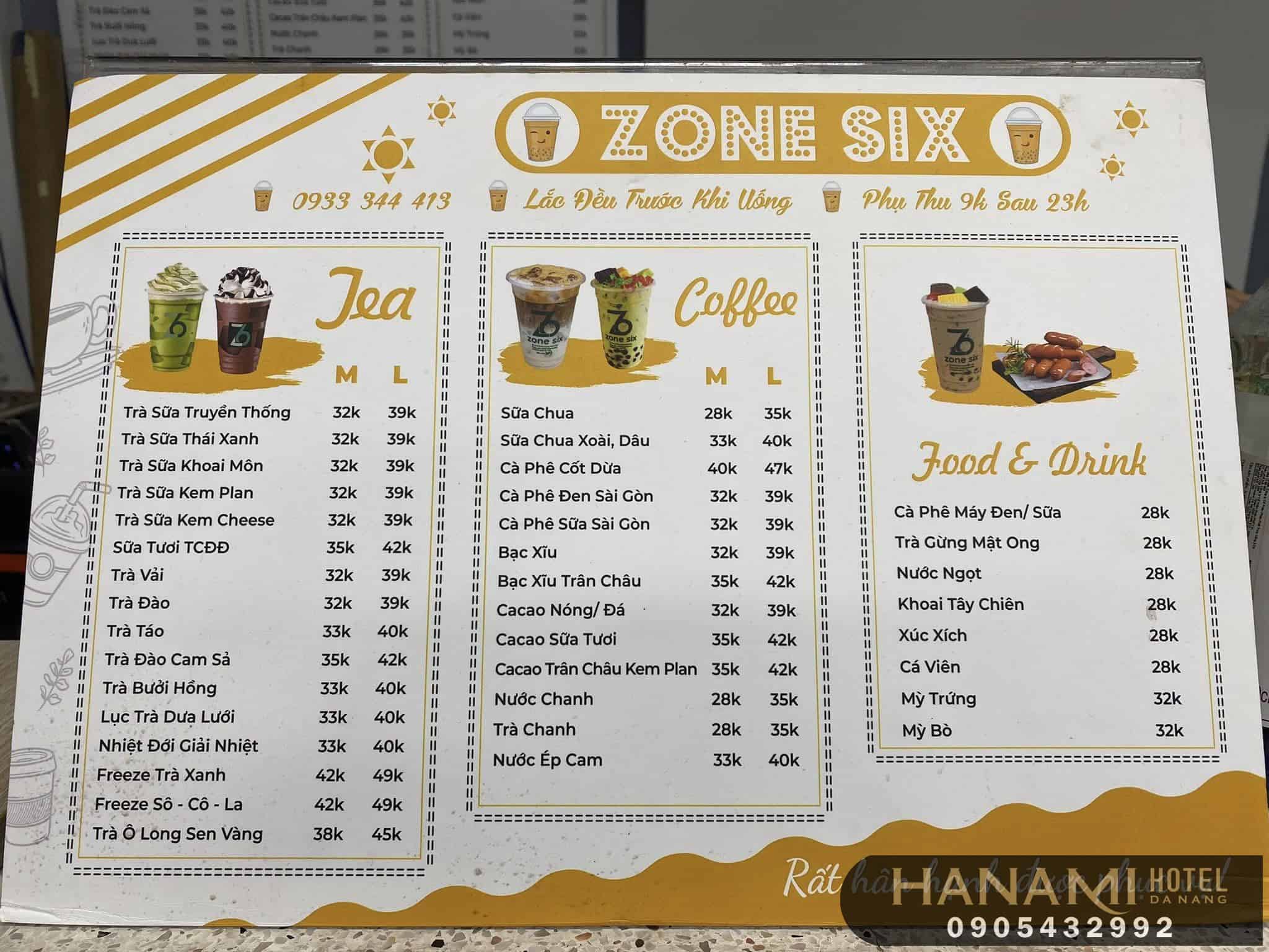 quán cafe Zone Six Đà Nẵng